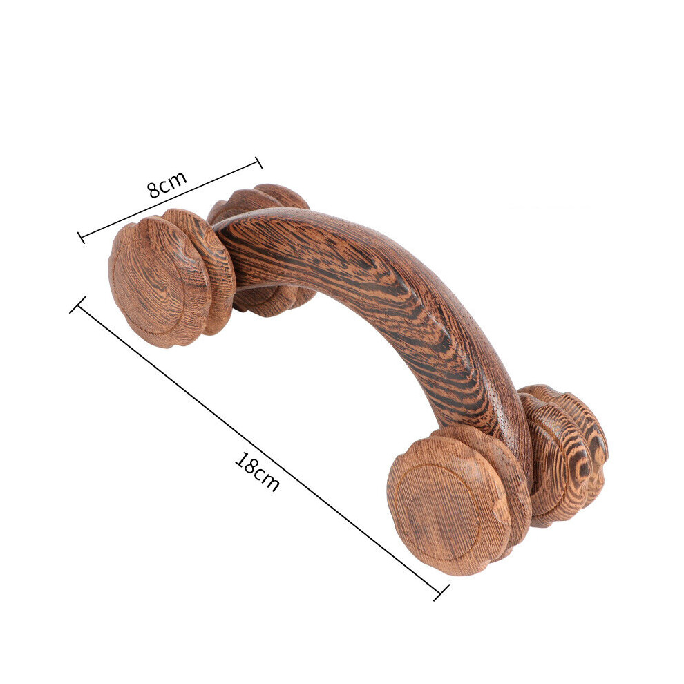 Dechoicelife (A-Q) Meridian Massage Foot Massager Wooden Roller Type Plantar Acupoints Rub Row Wooden Feet Solid Wood Home