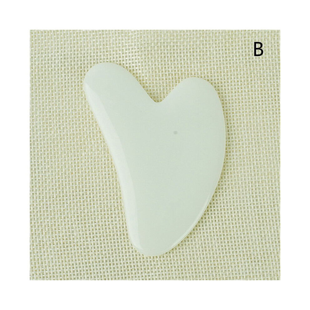 Dechoicelife Gold (A-) 1Pcs Beeswax Guasha Scraping Massage Scraper Face Massager Acupuncture Gua Sha Board Acupoint Face Eye Care Spa Massage Tool