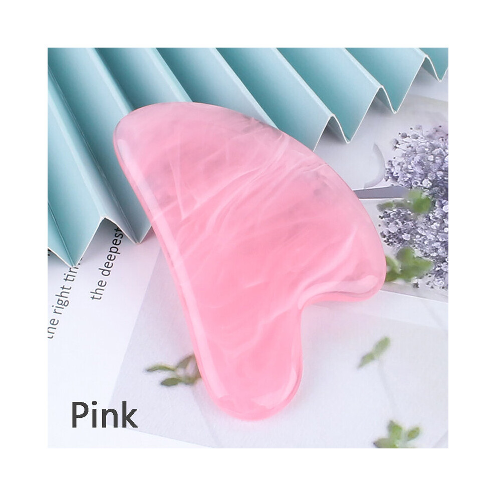 Dechoicelife (A-Multi) 1Pcs Beeswax Guasha Scraping Massage Scraper Face Massager Acupuncture Gua Sha Board Acupoint Face Eye Care Spa Massage Tool