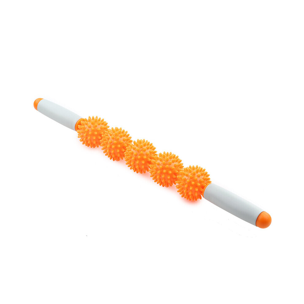 Dechoicelife (A-Orange) Anti Cellulite Massager Stick Anti-Cellulite Trigger Point Stick Body Foot Face Leg Slimming Massage Muscle Roller