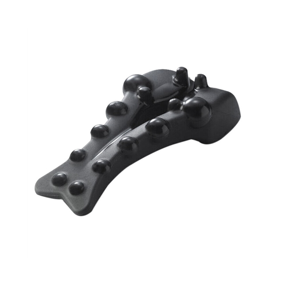 Dechoicelife Black (A-) Neck Shoulder Stretcher Relaxer Cervical Chiropractic Traction Device Massage Pillow For Pain Relief Cervical Spine Alignment