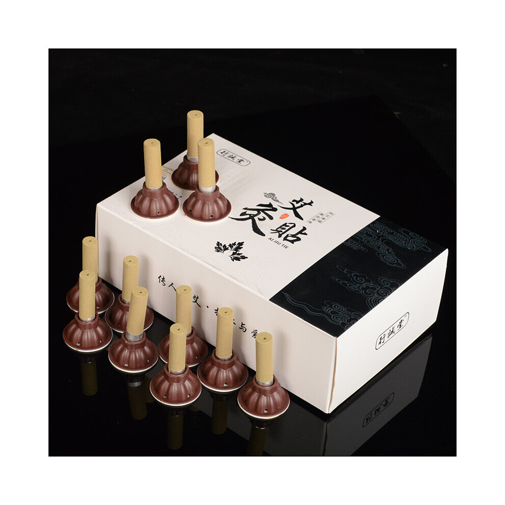 Dechoicelife (A-Thicker Type) 60Pcs Packing Moxa Stick Moxibustion Stickers Chinese Medicine Moxas Acupuncture Therapy Massager For Body Warm Uterus Stomach