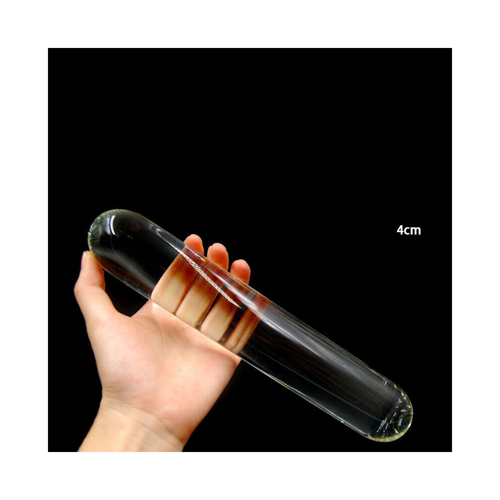 Dechoicelife (A-4Cm) Glass Crystal Massage Stick Meditation Healing Stick Body Massage Stick Kegel Exerciser Body Massage Product