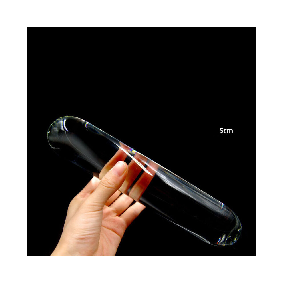 Dechoicelife (A-5Cm) Glass Crystal Massage Stick Meditation Healing Stick Body Massage Stick Kegel Exerciser Body Massage Product