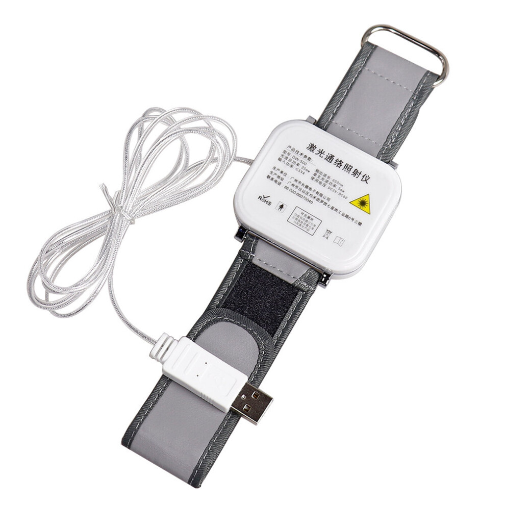 Dechoicelife (A-Phototherapy Board 2) 650Nm Laser Low Therapy Lllt Watch Wrist Frequency Diabete Hypertension Treatment Diode Watch Tinnitus Ear Media Deafnes Earp