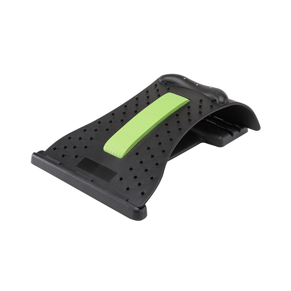 Dechoicelife Green (A-) Neck Back Massager Stretcher Equipment Massage Shiatsu Stretch Device Cervical Corrector Support Pain Relief Lumbar Acupuncture