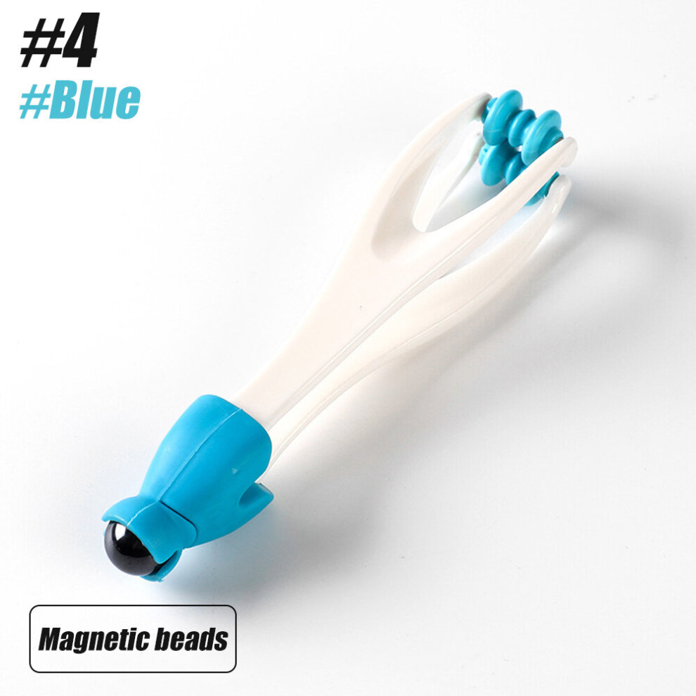 Dechoicelife Blue (A-4-) 1Pcs Finger Wrist And Hand Massager Hand Massage Roller Tools Handheld Blood Circulation Tools For Stress Relief, Pain Relief
