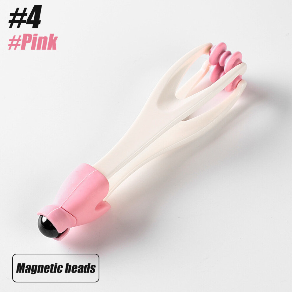 Dechoicelife Pink (A-4-) 1Pcs Finger Wrist And Hand Massager Hand Massage Roller Tools Handheld Blood Circulation Tools For Stress Relief, Pain Relief