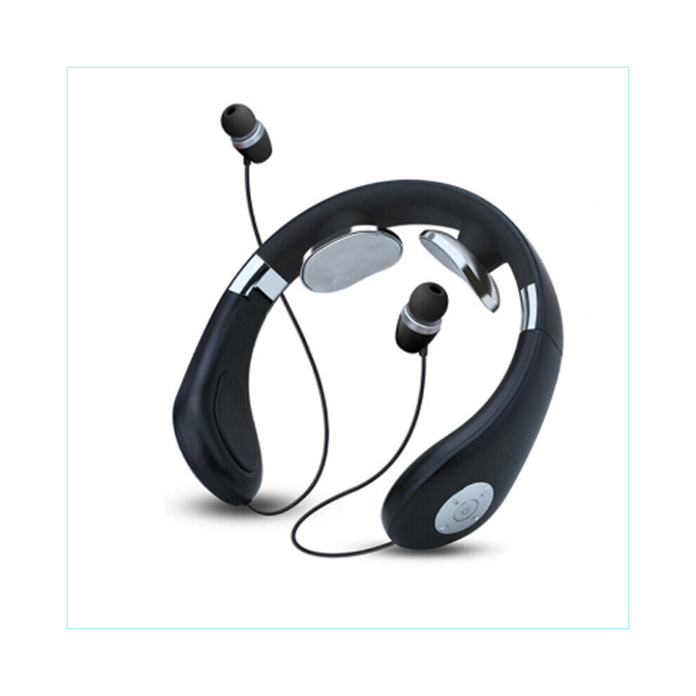 Dechoicelife Black (A-) Smart Music Neck And Shoulder Ems Muscle Massager Trainer Relaxation Electric Analgesic Tool Cervical Physiotherapy