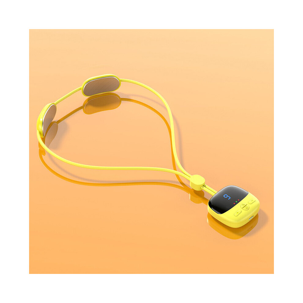 Dechoicelife Yellow (A-) 2022 Massager Smart Hanging Neck Neck Shoulder Cervical Spine Massager Hot Compress Neck Artifact Dredging Spine Neck Protector
