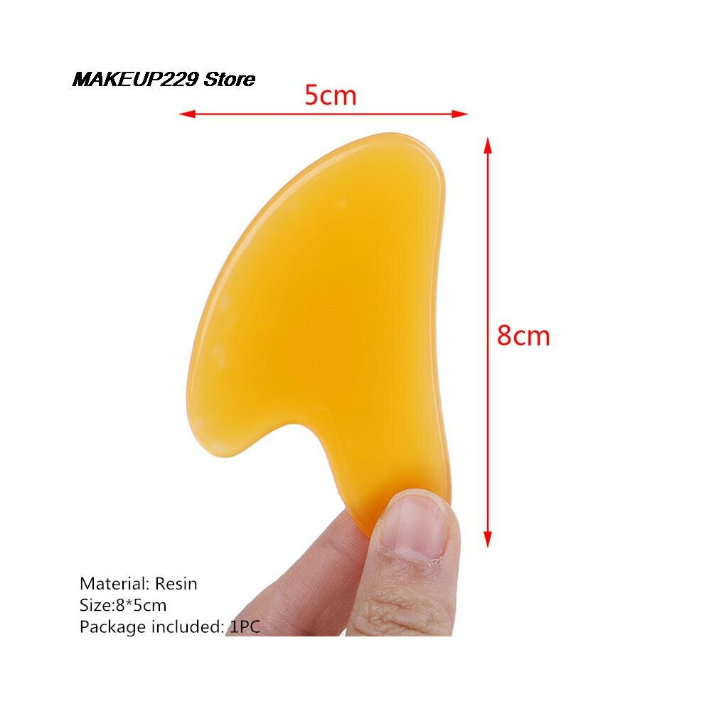 Dechoicelife Blue (A-) Gua Sha Board Facial Scraping Scrapping Plate Face Body Massage Tool Spa Massage Beeswax Guasha Scraping For Neck Back