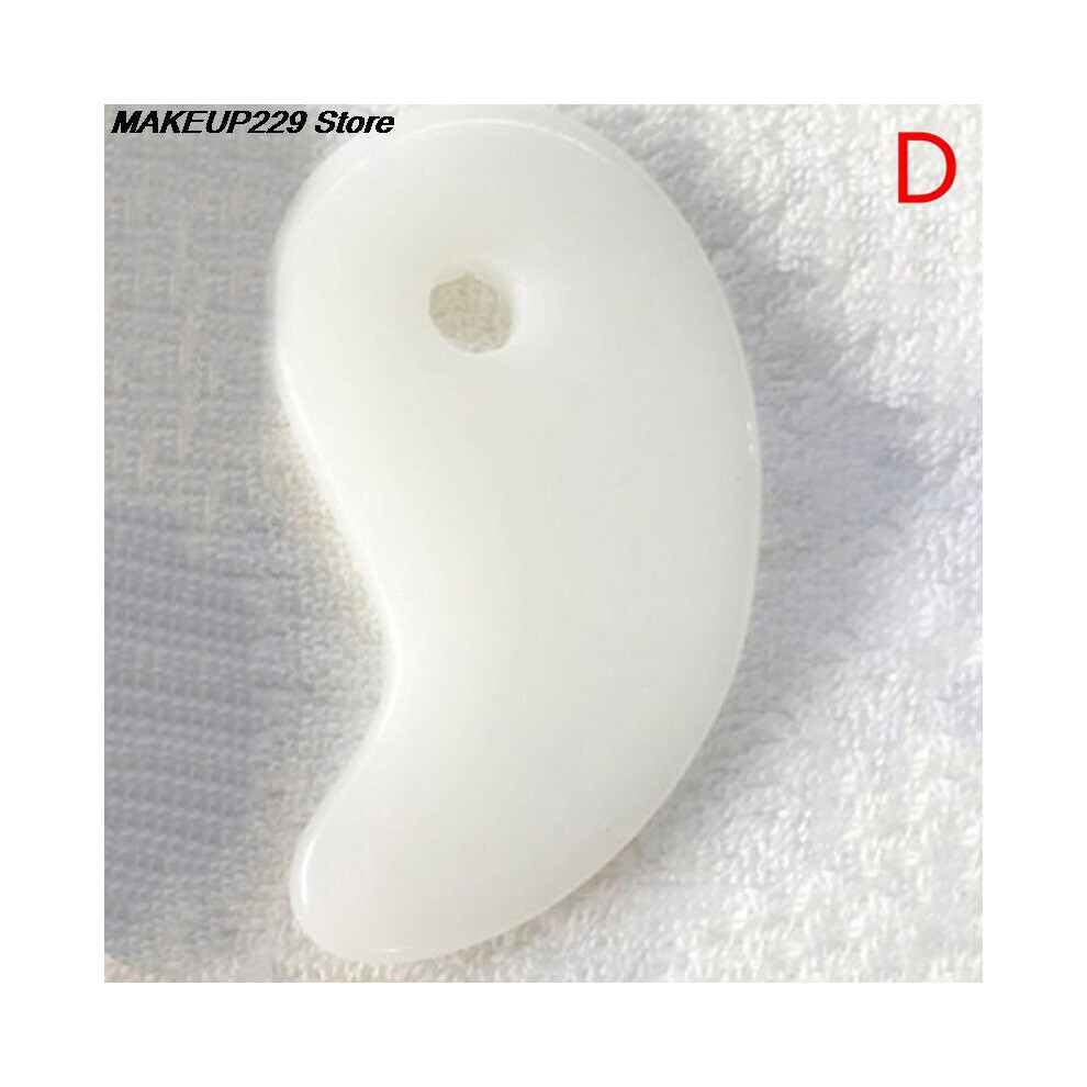Dechoicelife Red (A-Wine ) Gua Sha Board Facial Scraping Scrapping Plate Face Body Massage Tool Spa Massage Beeswax Guasha Scraping For Neck Back