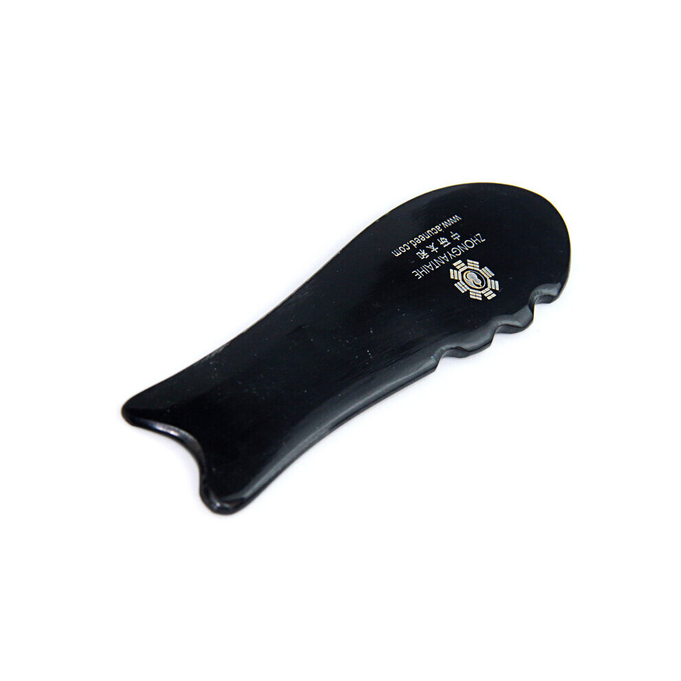 Dechoicelife Buffalo Horn Guasha Board Massage Guasha Board Horn Gua Sha Massage Board Scraping Plate Buffalo Horn