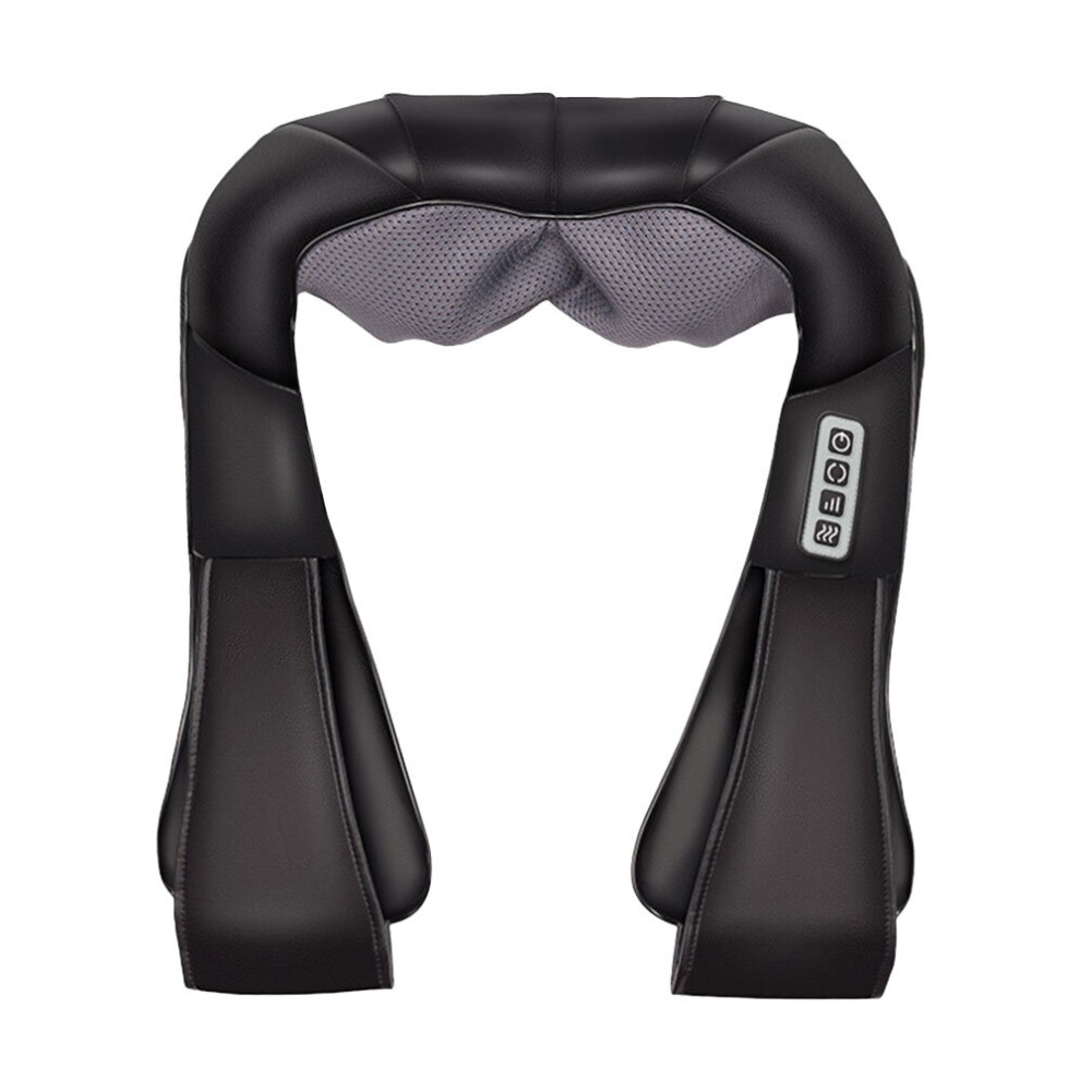 Dechoicelife Black (A-) U Shape Soothing Electrical Shiatsu Back Neck Shoulder Body Massager Infrared Heated 4D Kneading Car/Home Massage Shawl