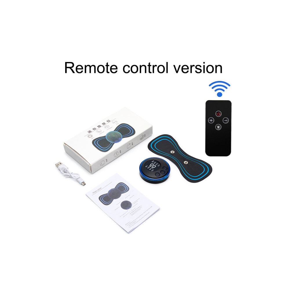 Dechoicelife (A-Remote Control) Neck Rechargeable Massager Electric Neck Massage Ems Cervical Vertebra Massage Patch For Muscle Pain Relief,Support