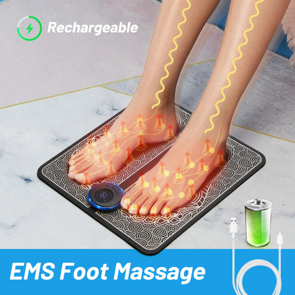 Dechoicelife (A-Foot Massage) Neck Rechargeable Massager Electric Neck Massage Ems Cervical Vertebra Massage Patch For Muscle Pain Relief,Support