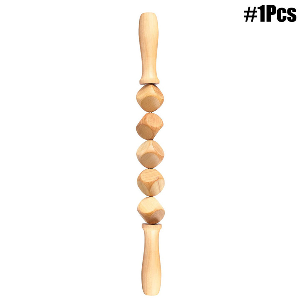 Dechoicelife Silver (A-) Wood Therapy Massage Tools Professional Wooden Maderoterapia Massager - Thigh Waist Sculpting,Anti Cellulite,Lymphatic Drainage