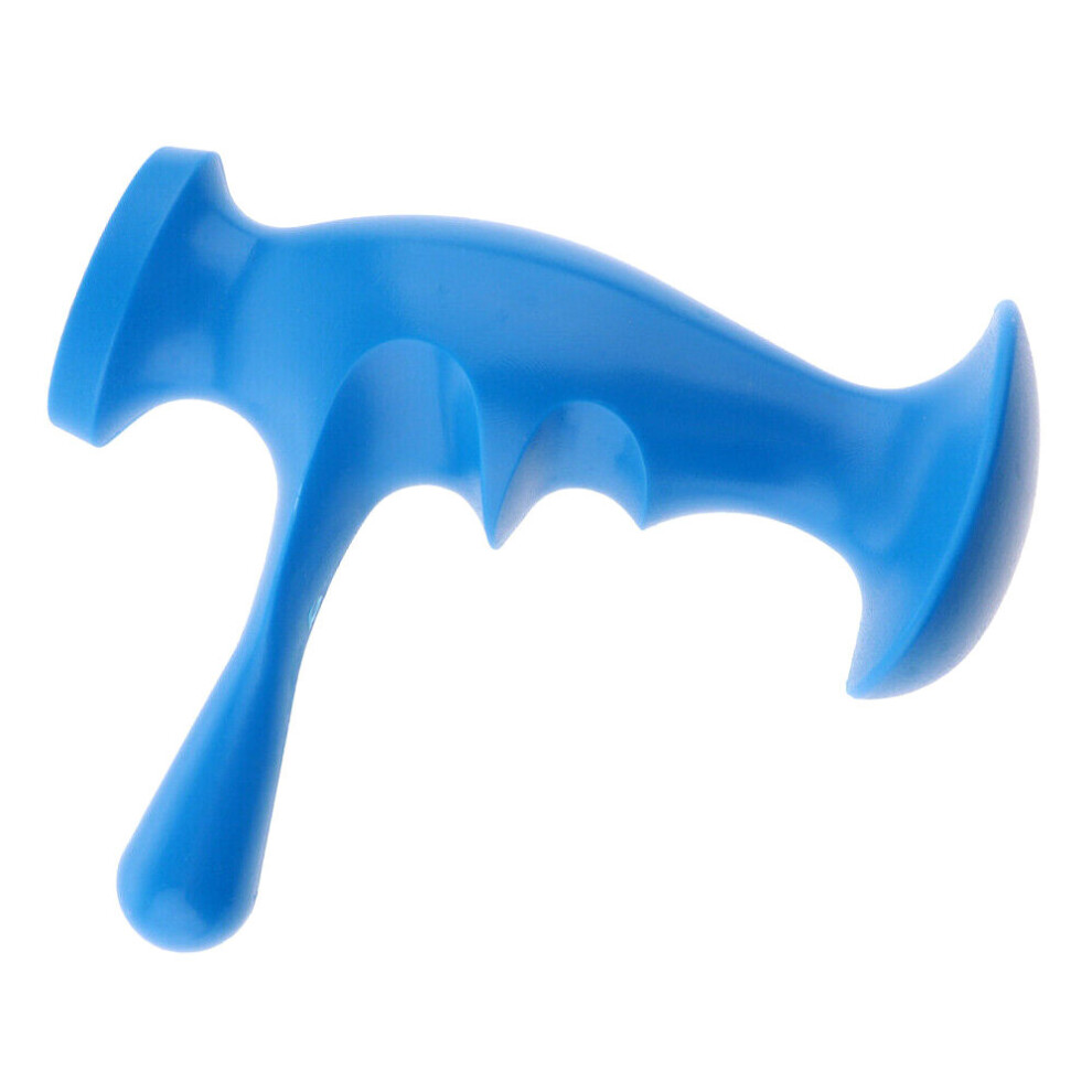 Dechoicelife Blue (A-) Handheld Deep Tissue Massage Tool Self Massager Trigger Point Reflexology Body Long Arm Effective Home Spa Self Massager Tool