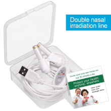 (a-Nose irradiation) Tinnitus Ear Laser Therapy LLLT Irradiation Laser Physiotherapy Earplug Otitis Media Deafness Rhinitis Sinusitis Treatment 650nm
