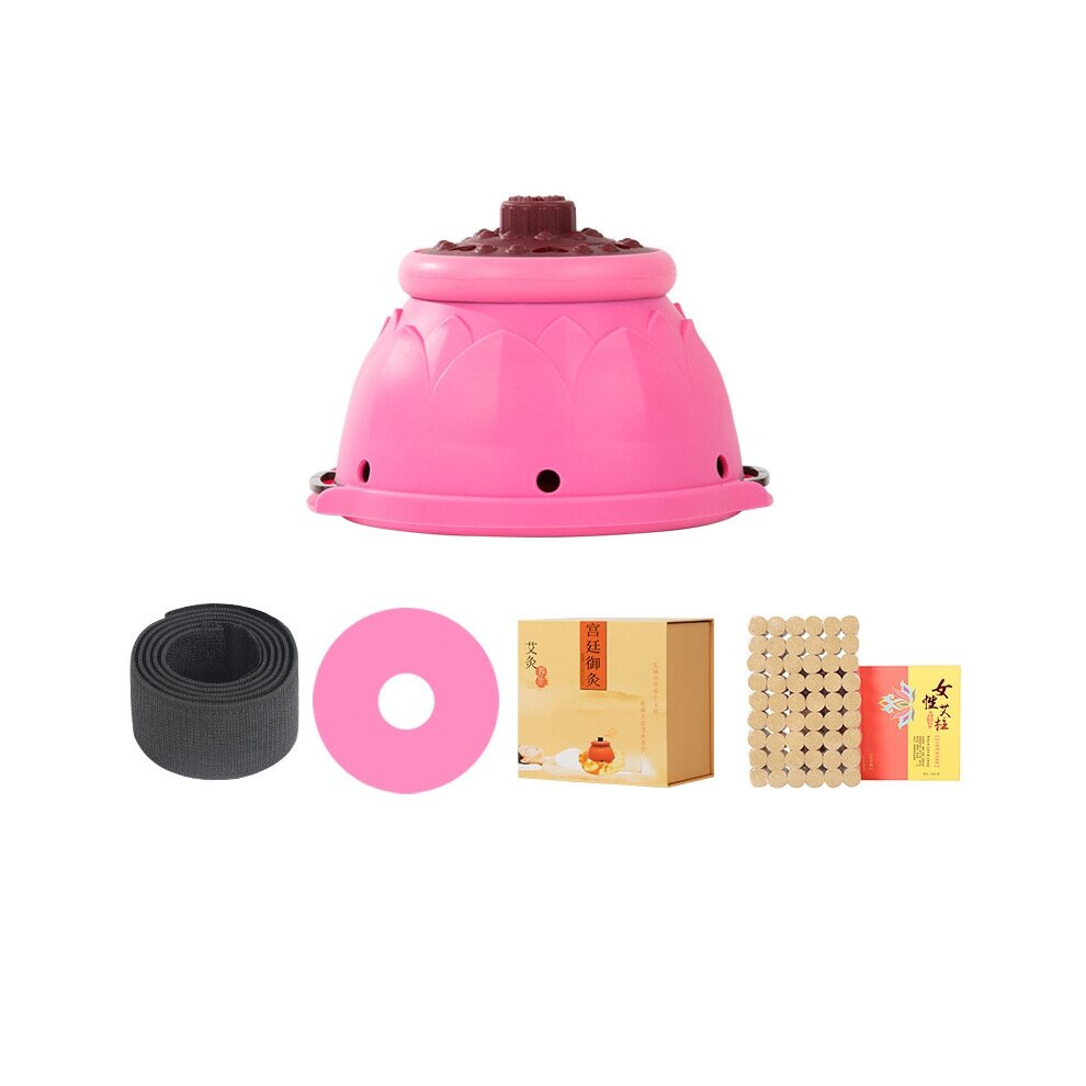 Dechoicelife (A-Set1) New Palace Moxibustion Cans Set Breast Navel Smokeless Moxibustion Box Body Massage Moxa Therapy Device Warm Women Health Care