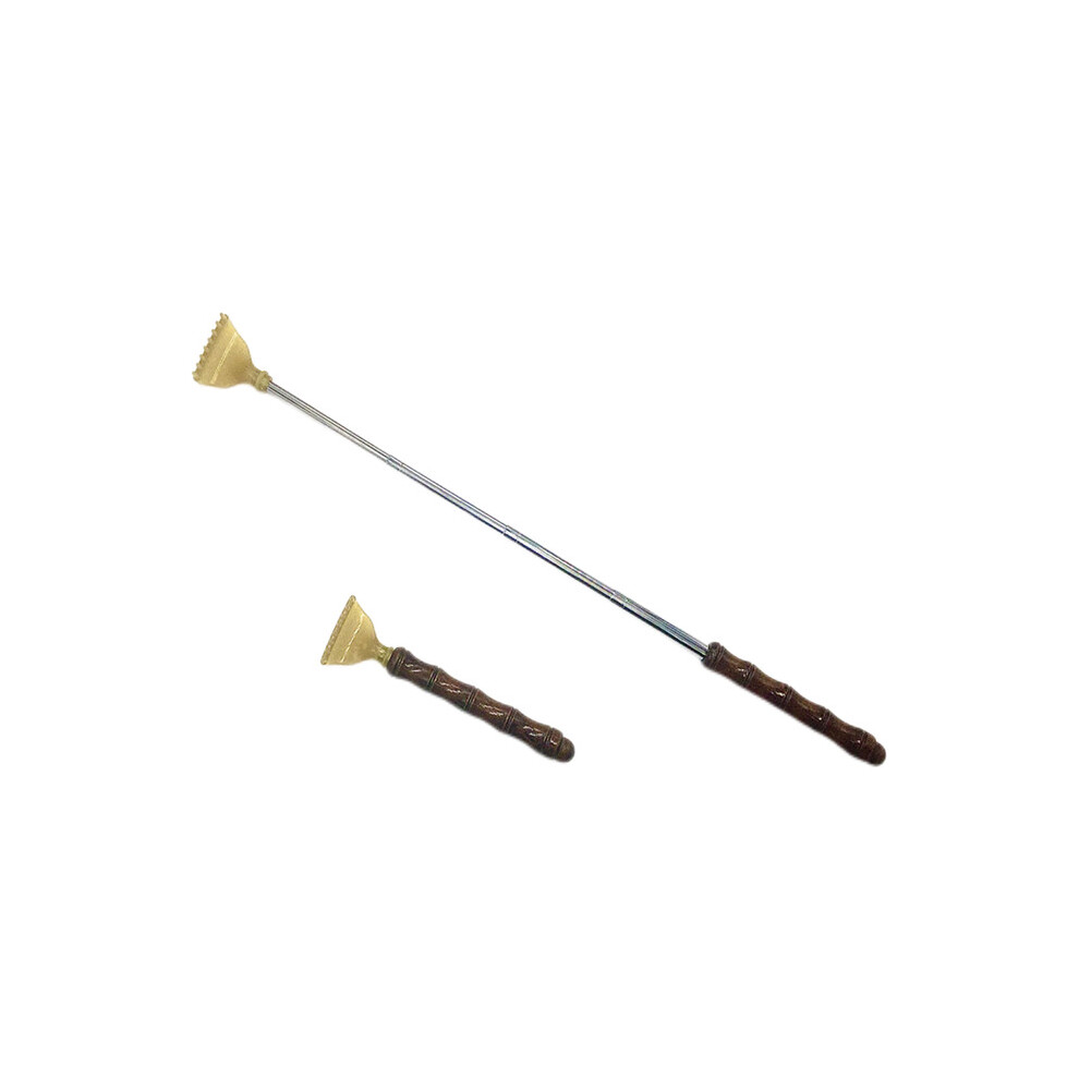 Dechoicelife (A-Auburn) Bamboo Steel Retractable Itchy Scratch Hand For Back Scratcher Hand Scratching Back Rake Acupressure Scratching Back Scratcher