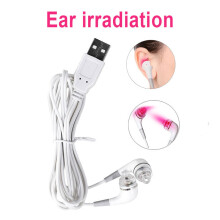 (a-Ear irradiation) Tinnitus Ear Laser Therapy LLLT Irradiation Laser Physiotherapy Earplug Otitis Media Deafness Rhinitis Sinusitis Treatment 650nm