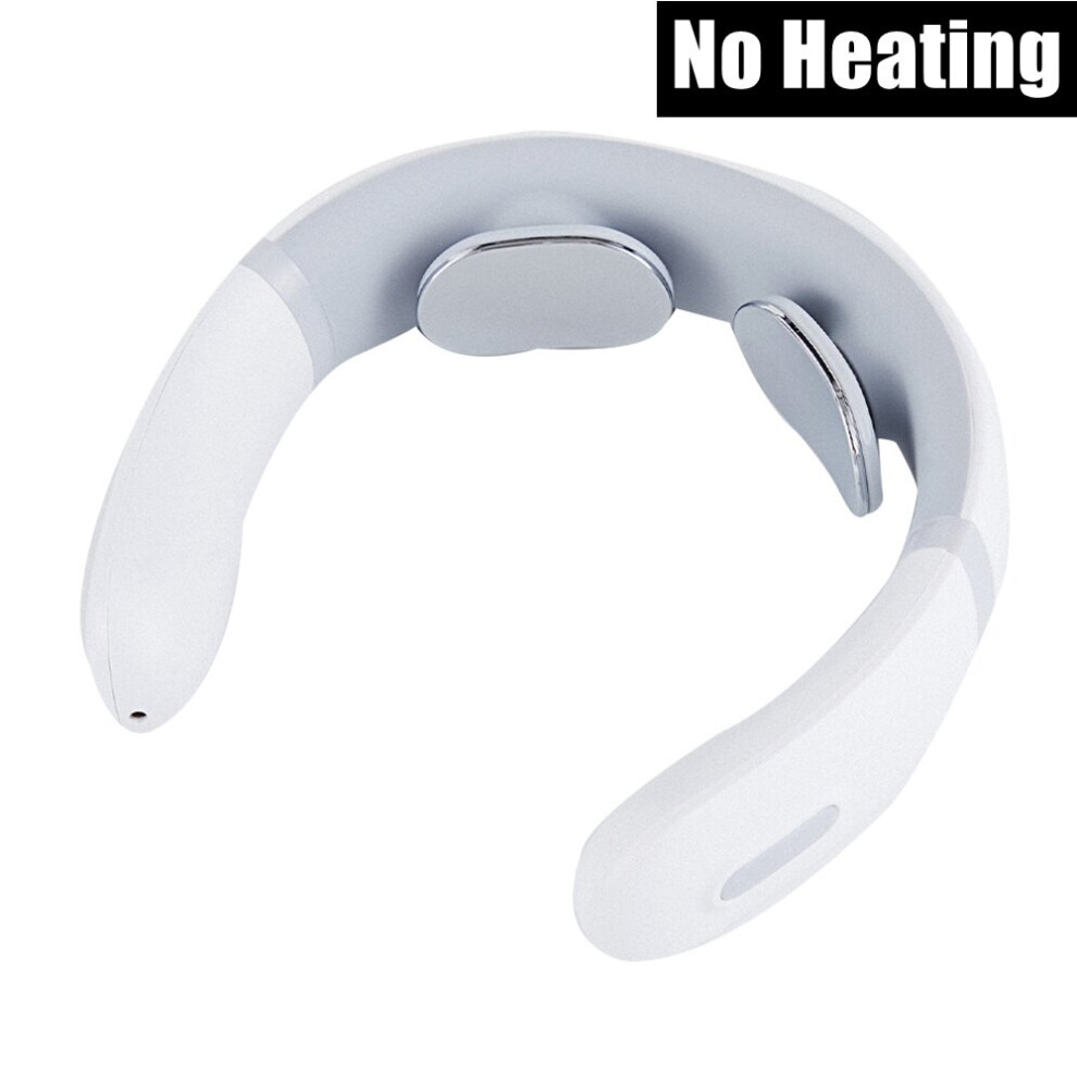 Dechoicelife (A-Without Heating) Smart Neck Massager Pulse Shoulder Back Massager Pain Relief Tool 6 Modes Far Infrared Heating Cervical Vertebra Physiotherapy
