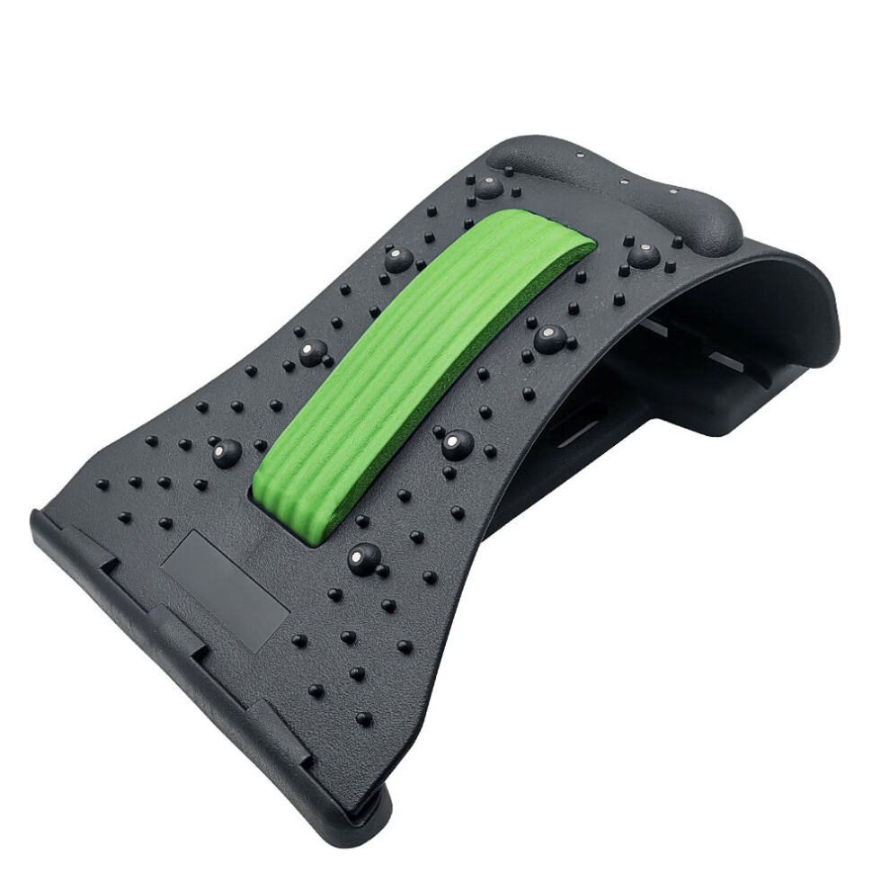Dechoicelife Green (A-Magnetic-) Back Stretcher Lower Lumbar Pain With Neck Massage Magnetic Therapy Acupressure Fitness Device Cervical And Spinal Pain Relieve