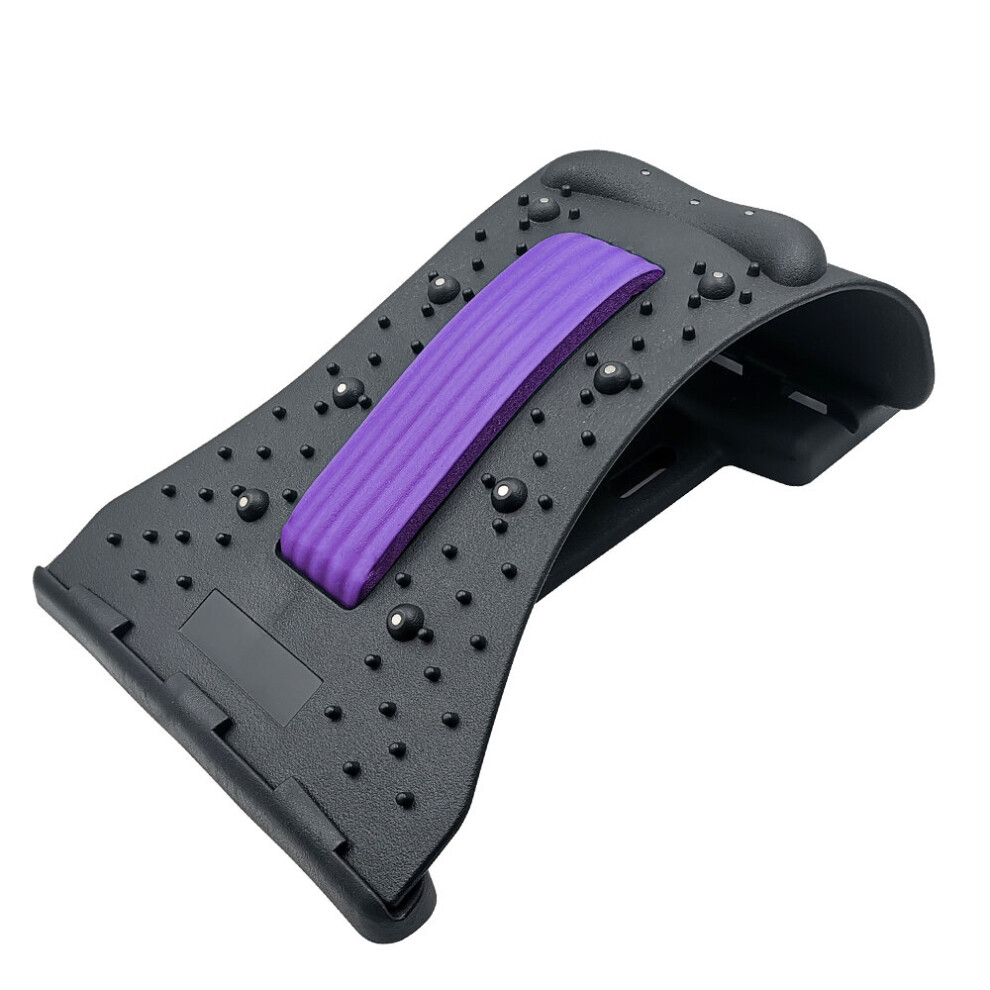 Dechoicelife Purple (A-Magnetic-) Back Stretcher Lower Lumbar Pain With Neck Massage Magnetic Therapy Acupressure Fitness Device Cervical And Spinal Pain Relieve
