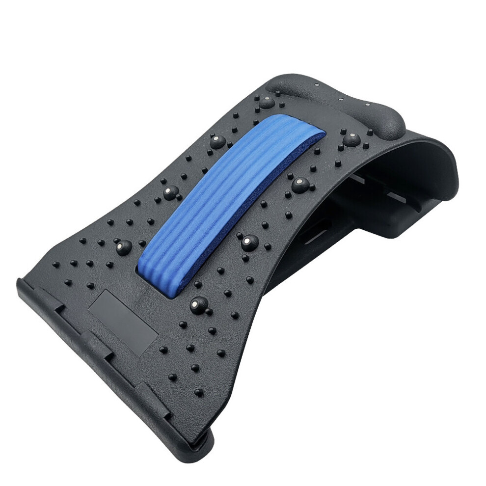 Dechoicelife Blue (A-Magnetic-) Back Stretcher Lower Lumbar Pain With Neck Massage Magnetic Therapy Acupressure Fitness Device Cervical And Spinal Pain Relieve
