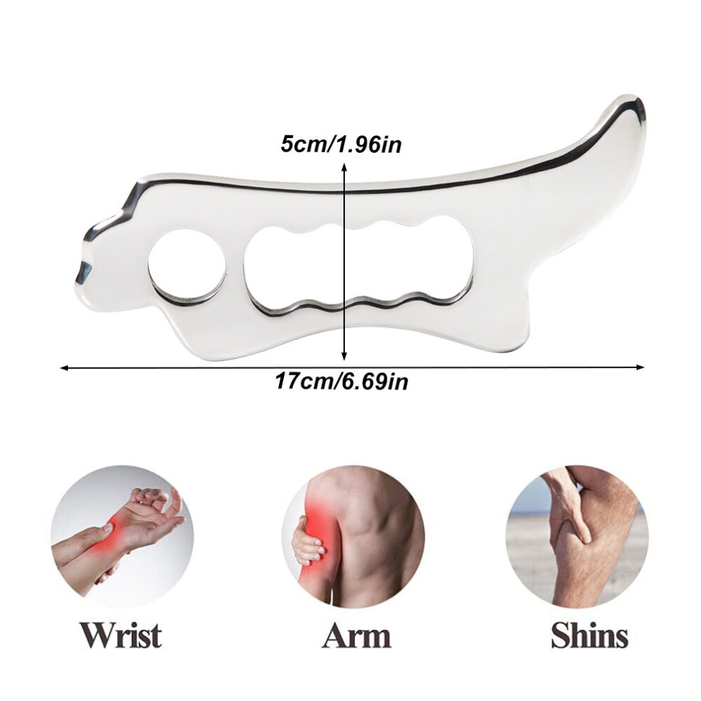 Dechoicelife (A-Style 8) Professional Gua Sha Massage Tool Stainless Steel Gua Sha Scraping Massage Tools Iastm Tools Great Soft Tissue Mobilization Tool