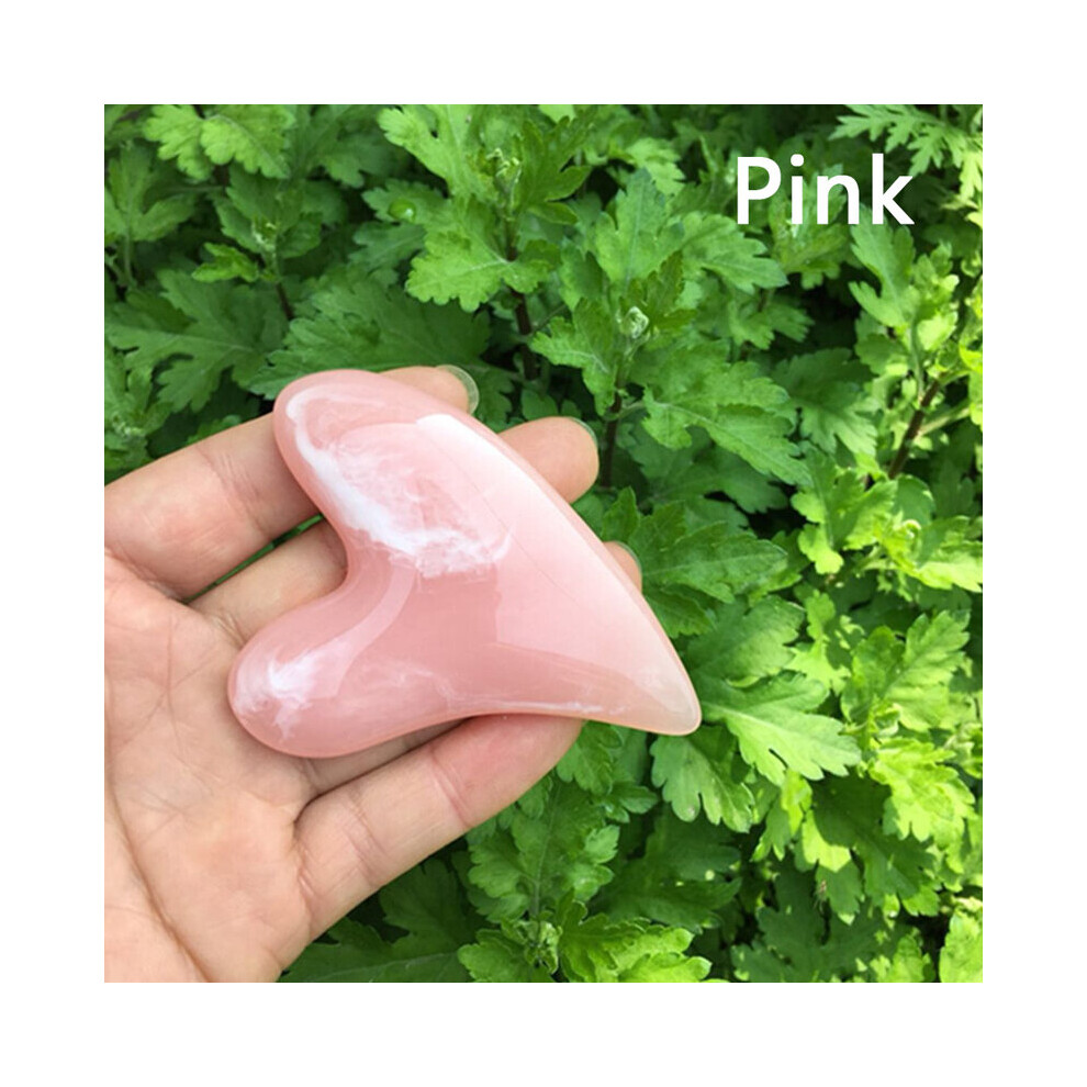 Dechoicelife (A-N7) Guasha Scraping Massage Scraper Face Massager Acupuncture Gua Sha Board Acupoint Face Eye Care Spa Massage Tool