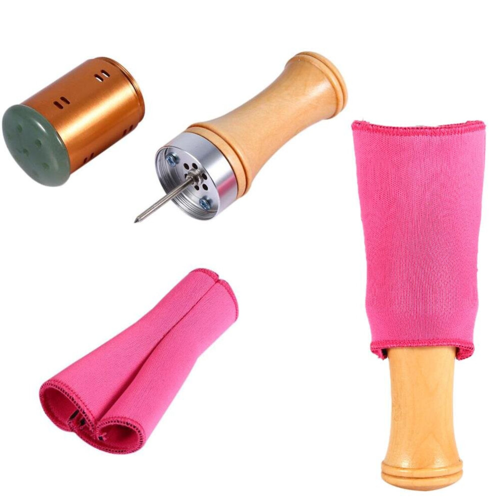 Dechoicelife (A-Moxibustion Rods) Jade Massage Device Warm Moxibustion Rods Moxa Stick Scrollable Body Meridian Acupuncture Point Therapy