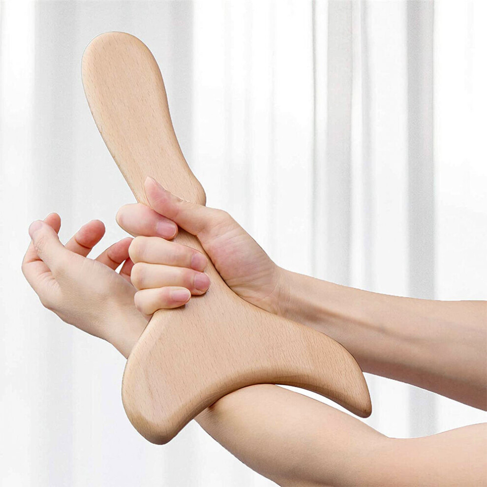 Dechoicelife (A-Style B) Wooden Anti Cellulite Lymphatic Drainage Massage Paddle Wood Therapy Tools For Back Waist Belly Thighs Muscle Relief Sculpting