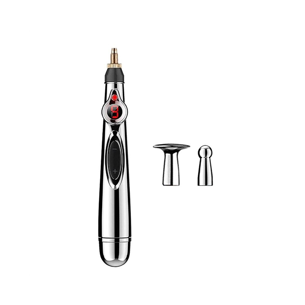 Dechoicelife 3 In 1 Acupuncture Pen Electric Meridians Laser Therapy Heal Point Massage Pen Meridian Energy Pen Relief Pain Body Massager
