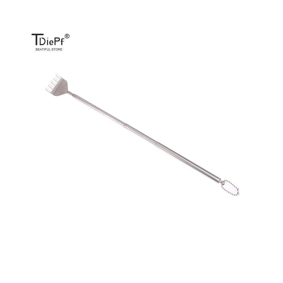 Dechoicelife Stainless Steel Scratcher Portable Adjustable Extendable Telescopic Back Scraper Backbone Scratch Massage Itch Scratch Massage