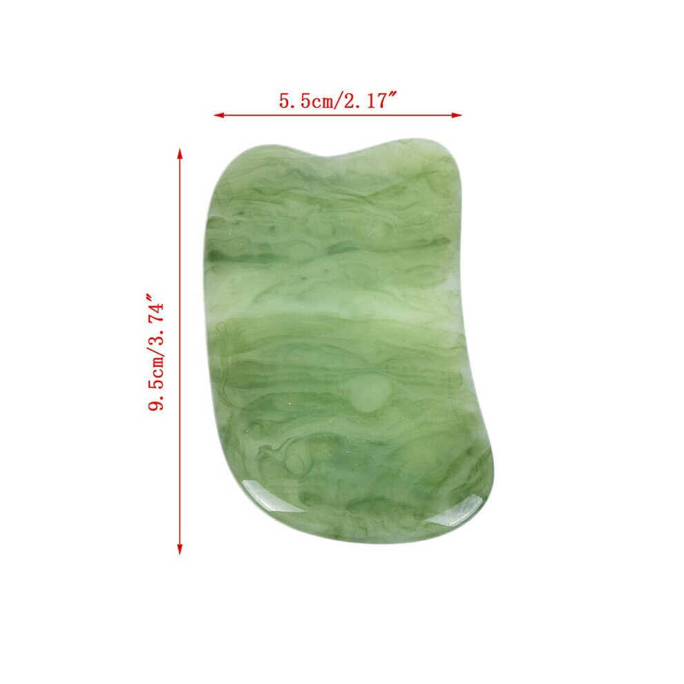 Dechoicelife Orange (A-) 1Pcs Resin Guasha Scraping Massage Scraper Face Massager Acupuncture Gua Sha Board Acupoint Face Eye Care Spa Massage