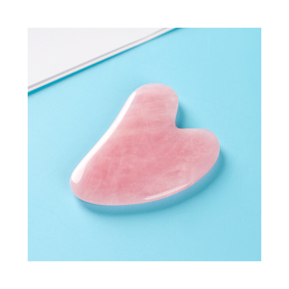 Dechoicelife Pink (A-) Gua Sha Board Facial Scraping Scrapping Plate Face Body Massage Tool New Spa Massage Beeswax Guasha Scraping For Neck Back