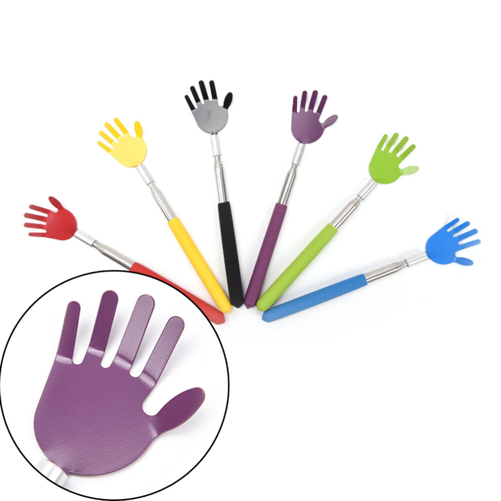 Dechoicelife Handy Stainless Steel Pen Clip Back Scratcher Telescopic Pocket Scratching Massage Kit Bear Claw Back Scratcher
