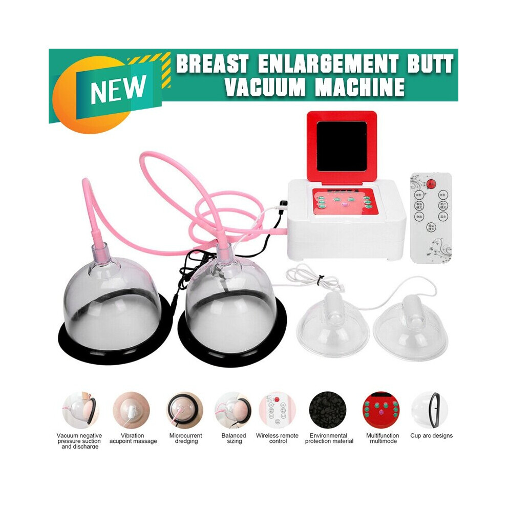 Dechoicelife (A-A Cup) Electric Breast Enlargement Butt Vacuum Machine Enhace Buttocks Lifter Massage Therapy Pump Cupping Machine Body Shaping