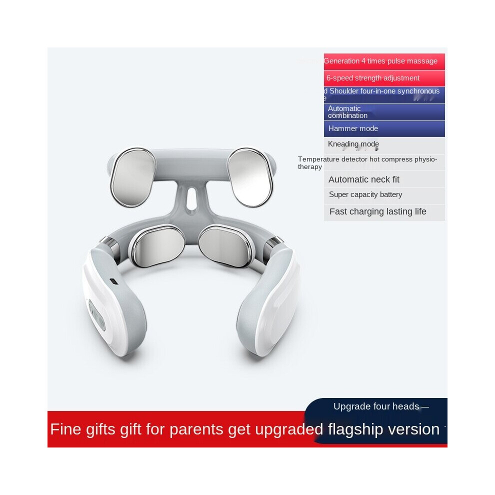 Dechoicelife (A-4) Cervical Massager Electric Intelligent Neck Massage Analgesic Tool Health Care Relaxation Cervical Physiotherapy Pulse Massager