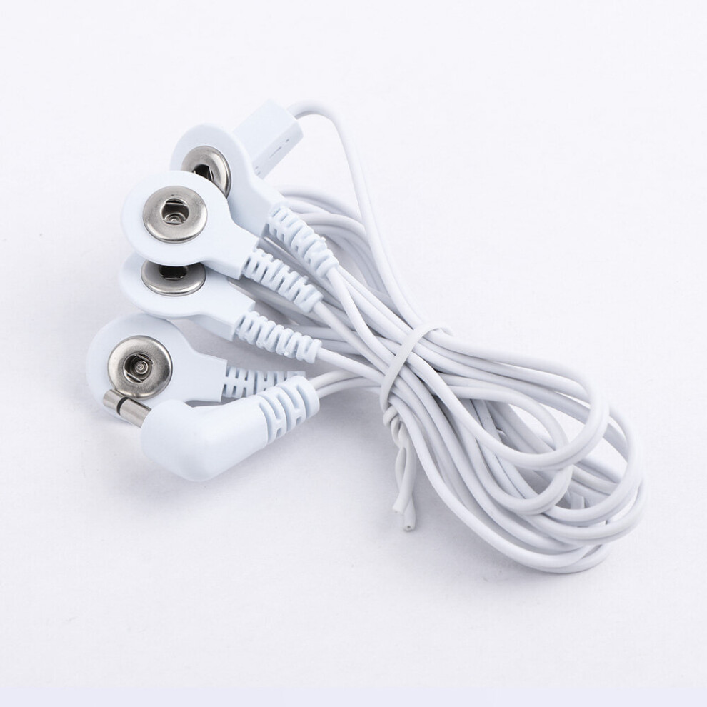 Dechoicelife (A-4 Heads) 3.5Mm 2/4Heads Connection Cable For Tens Massager Electrotherapy Machine Electrode Lead Wires Massage & Relaxation