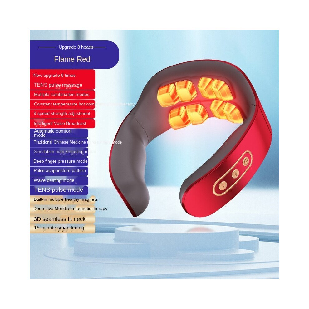Dechoicelife (A-3) Cervical Massager Electric Intelligent Neck Massage Analgesic Tool Health Care Relaxation Cervical Physiotherapy Pulse Massager