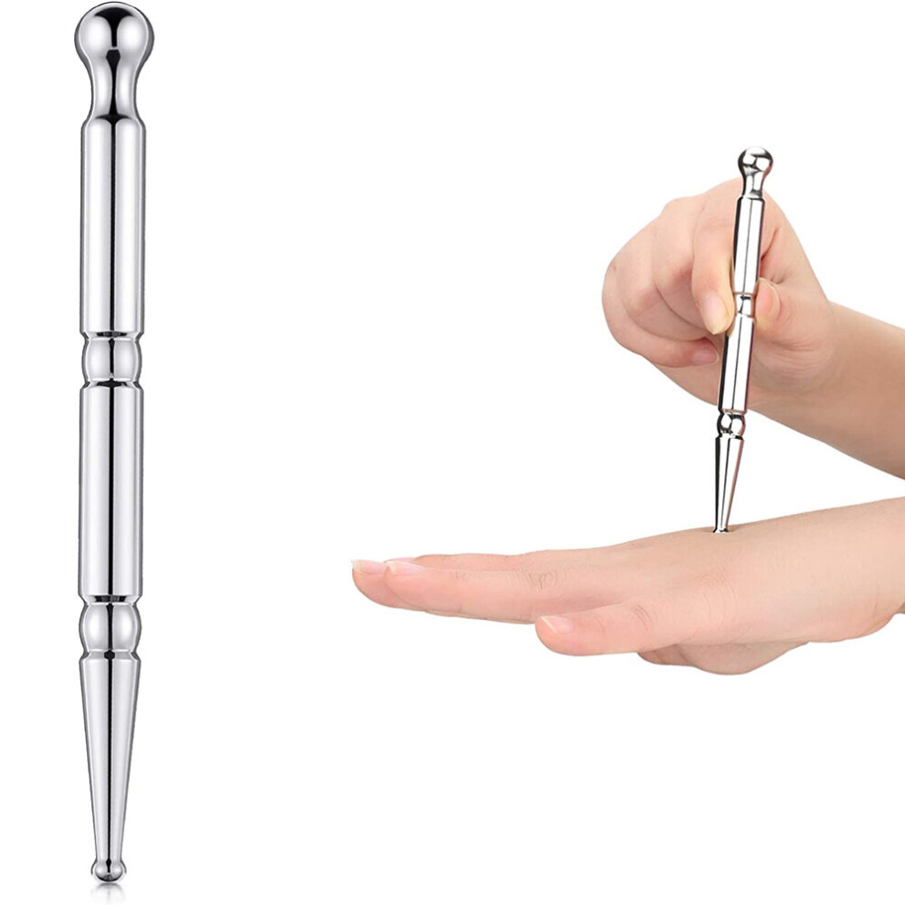 Dechoicelife Acupuncture Pen, Facial Reflexology Tools Stainless Steel, Trigger Point Massager Tool, Deep Tissue Massage Tool