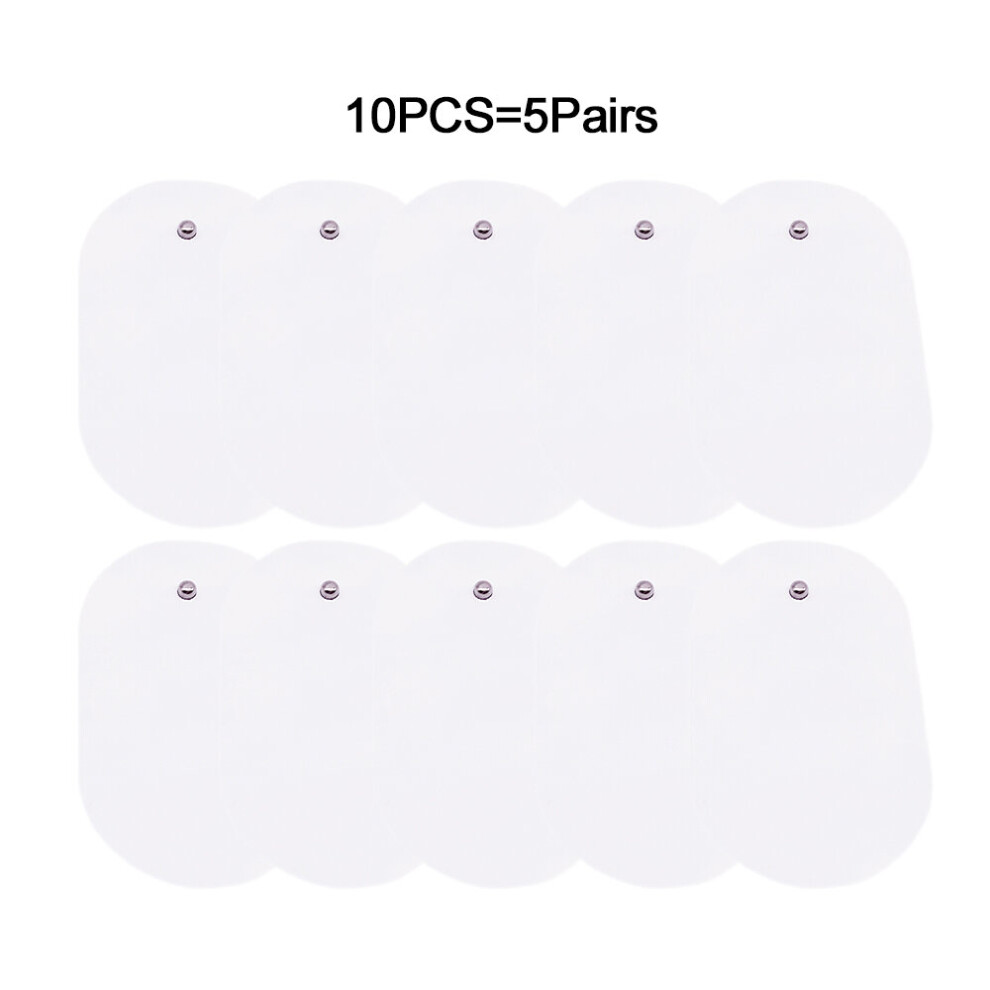 Dechoicelife (A-10Pcs(5Pairs)) Electrode Pads For Tens Acupuncture Therapeutic Pulse Massager Stickers Adhesive Replacement Patches Massage Pad Conductive Gels