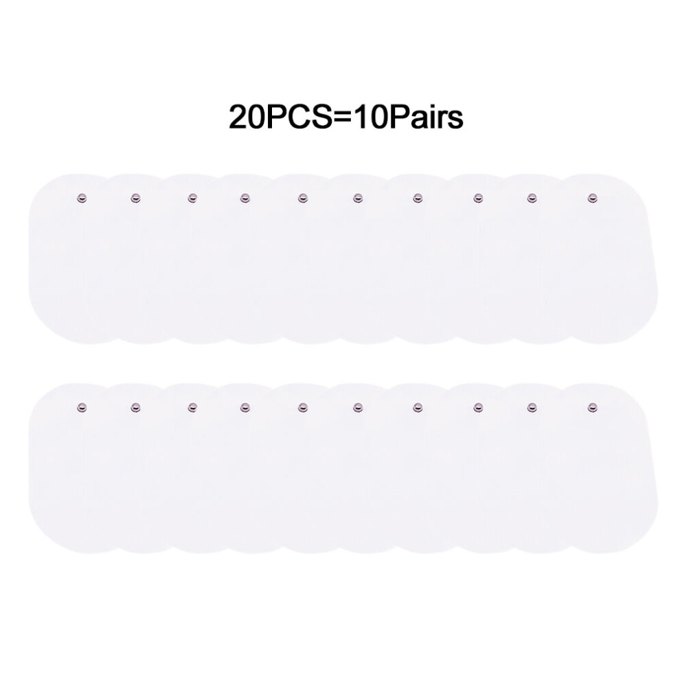 Dechoicelife (A-20Pcs(10Pairs)) Electrode Pads For Tens Acupuncture Therapeutic Pulse Massager Stickers Adhesive Replacement Patches Massage Pad Conductive Gels
