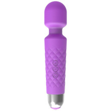 (a-PURPLE) Wand Massager with 20 Vibration Modes & 8 Vibration Intensities Portable Handheld Rechargeable Massagers Cordless