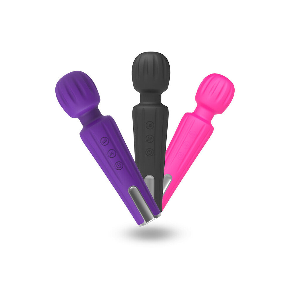 Dechoicelife (A-Mini Random Color) Wand Massager With 20 Vibration Modes & 8 Vibration Intensities Portable Handheld Rechargeable Massagers Cordless
