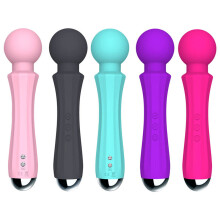 (a-A15random color) Wand Massager with 20 Vibration Modes & 8 Vibration Intensities Portable Handheld Rechargeable Massagers Cordless