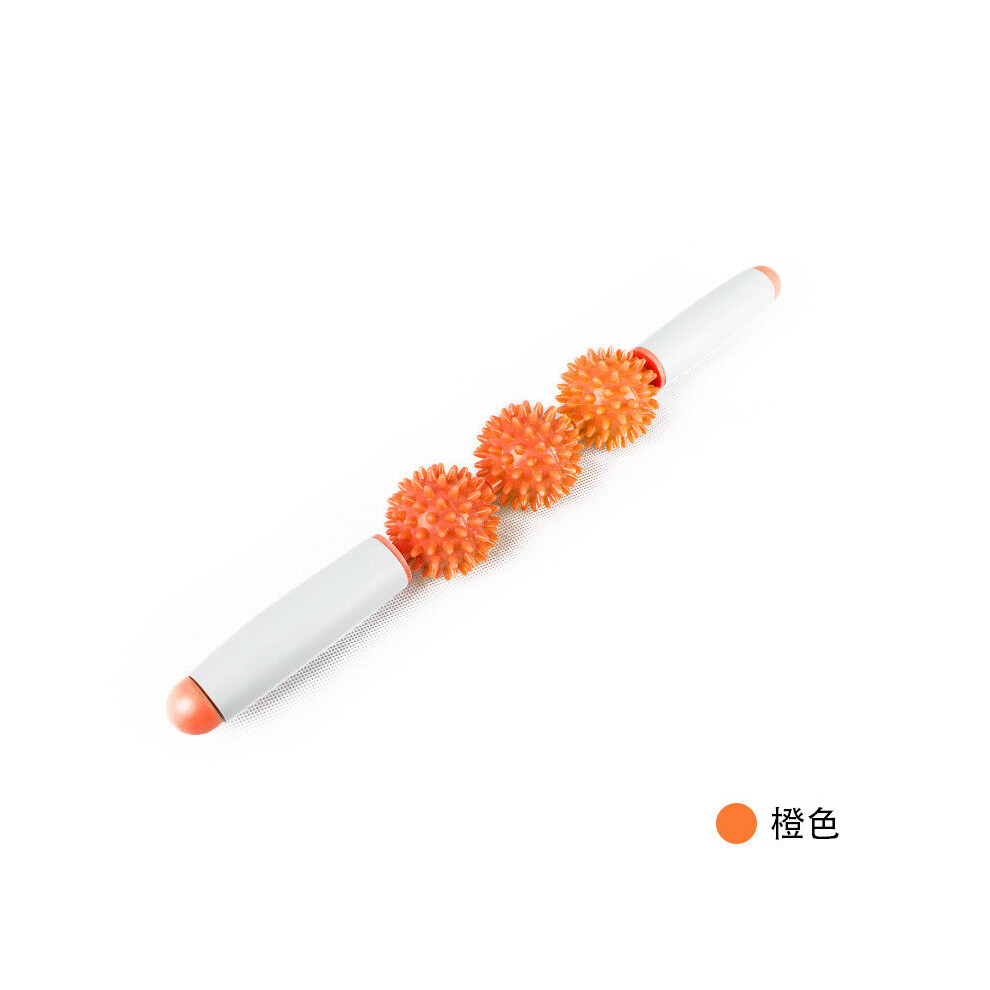 Dechoicelife Orange (A-) Fascia Muscle Roller Cellulite Massager Fascia Roller Cellulite Sore Muscles Neck Leg Back Body Roller Deep Tissue Massage Stick